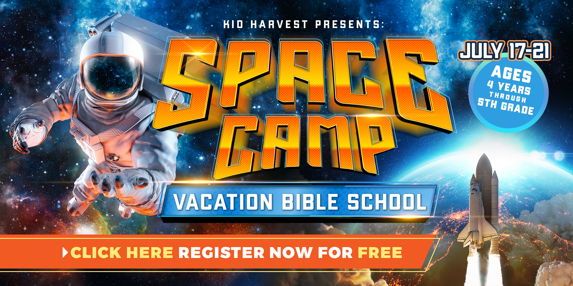 Kid Harvest Clubhouse Sundays at 10AM Grades 1st to 5th