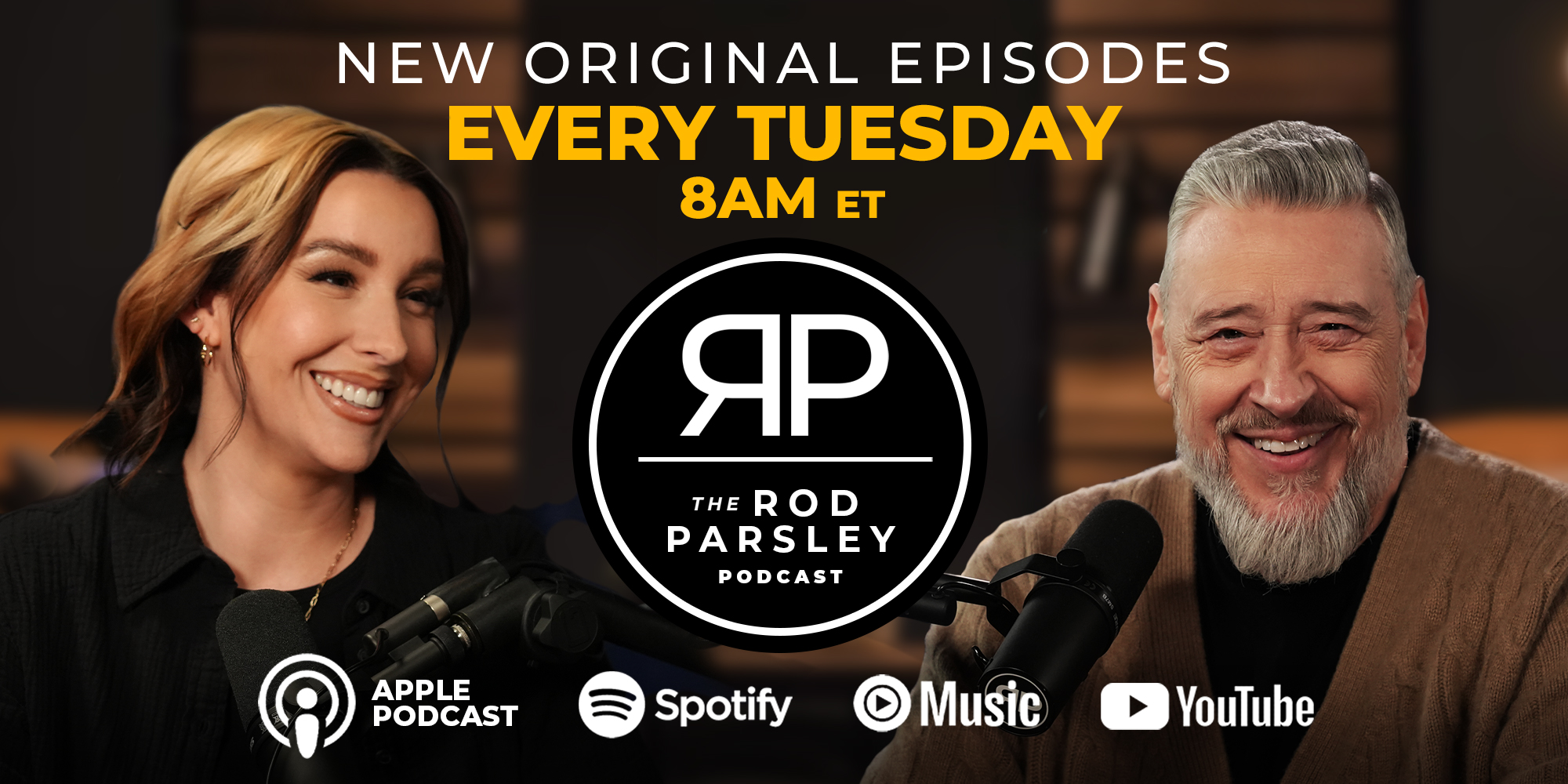 The Rod Parsley Podcast New Original Episodes Every Tuesday 8am ET Apple Podcast Spotify Music Youtube